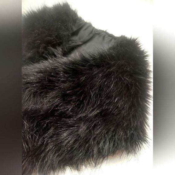 Faux Fur Mink  Long Winter Scarf with Satin Lining Vintage - Picture 7 of 16